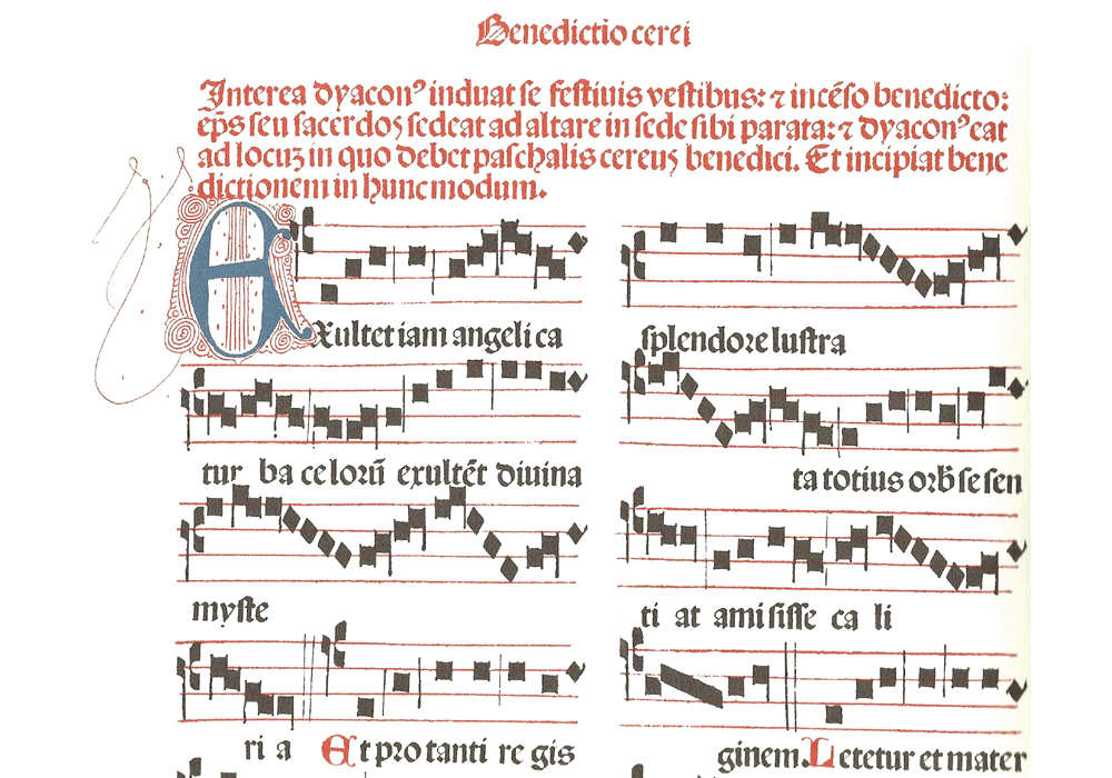 Missale Valentinum-Hamman-Incunables Libros Antiguos-libro facsimil-Vicent Garcia Editores-3 Bendicion velas Sabado Santo.